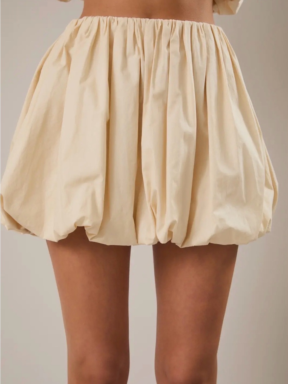 NWT BOUTIQUE ITEM Cream Bubble Mini Skirt (xs-l)